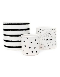 Maceta Ceramica 13cm Circular Mozaico Mza12-mz17-mz16-mza14 Mza15 Mza22 Mz21 Mza10 Mza16 Mzd2 Gal01