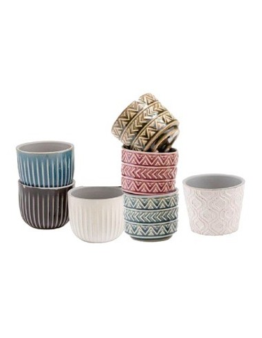 Maceta Ceramica 6x7cm Labrada Vs Modelos Md01