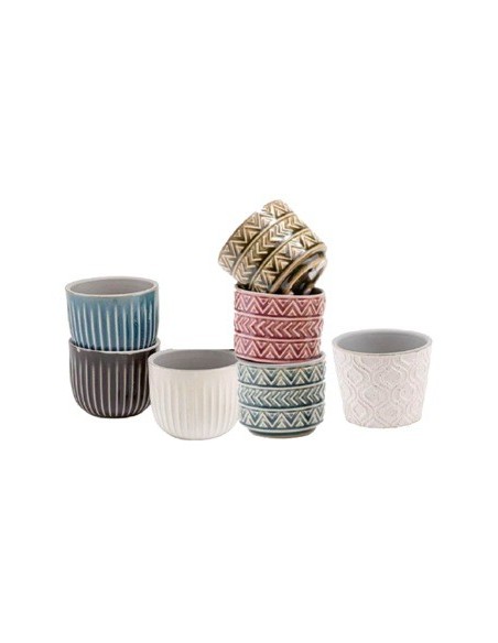 Maceta Ceramica 6x7cm Labrada Vs Modelos Md01