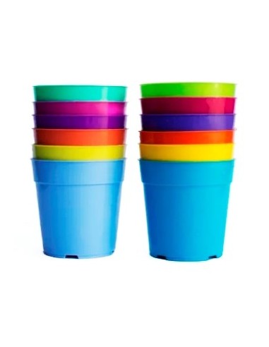 Maceta Plastica N.6 Redonda Colores Beruplast -b40-