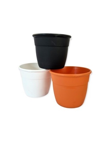 Maceta Plastica N.12  Simil Barro-color Red   Beruplast