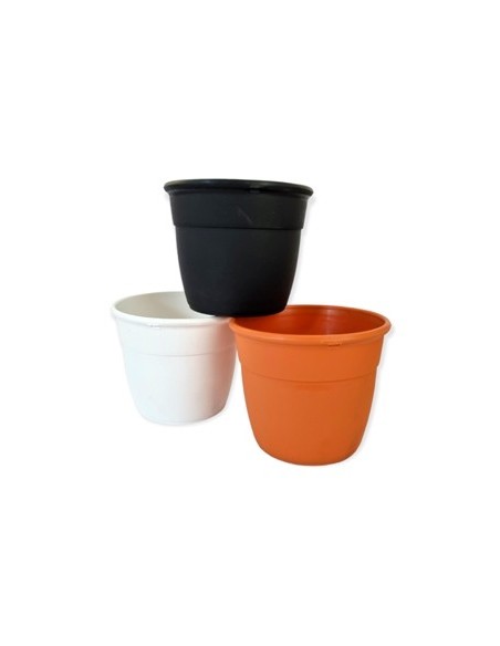 Maceta Plastica N.12  Simil Barro-color Red   Beruplast