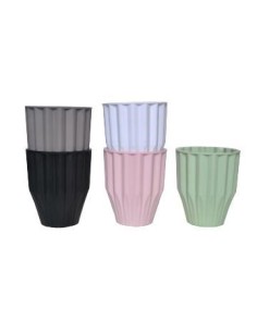 Maceta 11x13cm Plast  Rayas Col  Pastel 21307 Col01