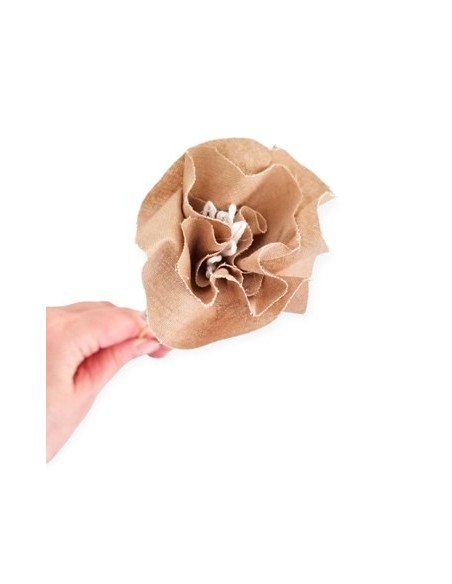 Vara Flor Tela Arpillera Chica Et01