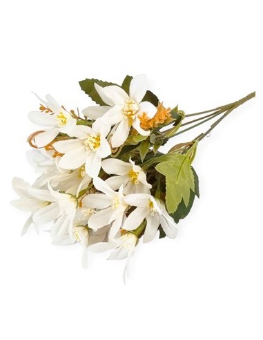 Ramo Mini Lily Bush X5  X33 Cm White Fl37748 Cec03