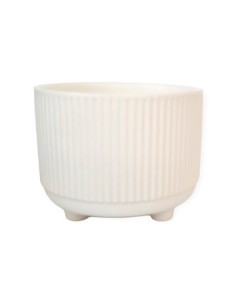 Maceta 11x9cm Rayas C-patas Col  Surt Z7715 Cry01