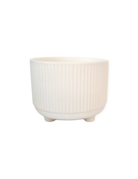 Maceta 11x9cm Rayas C-patas Col  Surt Z7715 Cry01