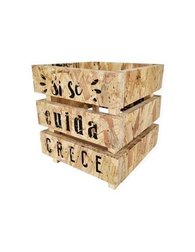 Porta Maceta Madera Natural X1 8870 Decozu