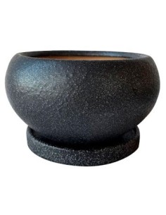 Maceta 15cm Ceramica Texturada C-plato T338 Jun02