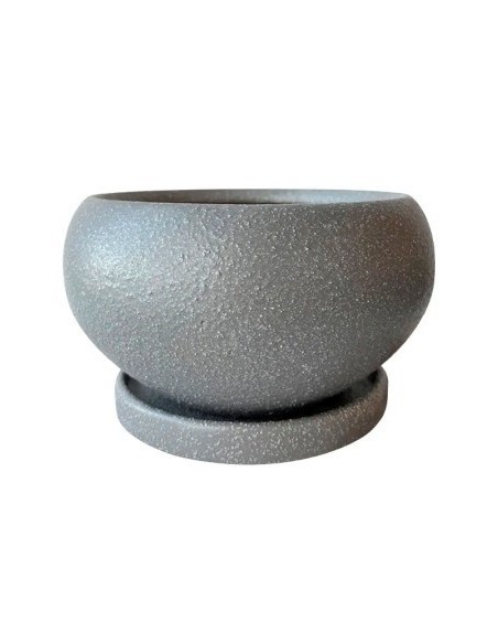 Maceta 12cm Ceramica Texturada C-plato T335 T336 T337 Jun02