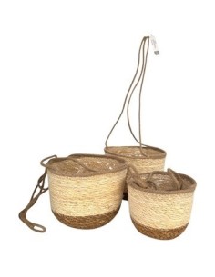 Canasto Colgante 17cm Black-natural Ce69513 Ce69523 Cec03