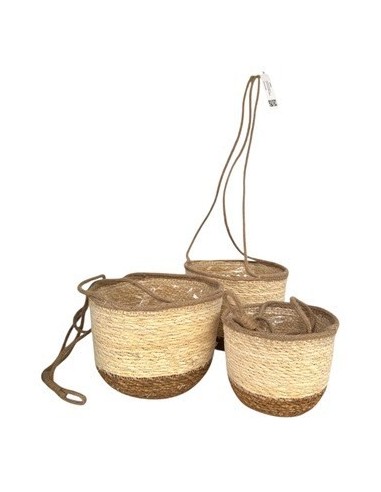 Canasto Colgante 17cm Black-natural Ce69513 Ce69523 Cec03