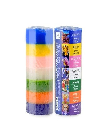 Velon 18cm 7 Arcangeles- 7 Chakras-7 Aromas 016a 016 Ilum01