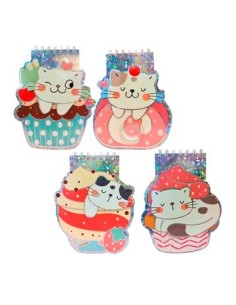 Libreta 60hj Lisas 3d C-espiral Gatitos 28357 Col01 -b24-