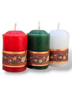 Veloncito 5 5x3 5cm C/sticker Navideno Rojo/verde/bco Ilum01 (b12)