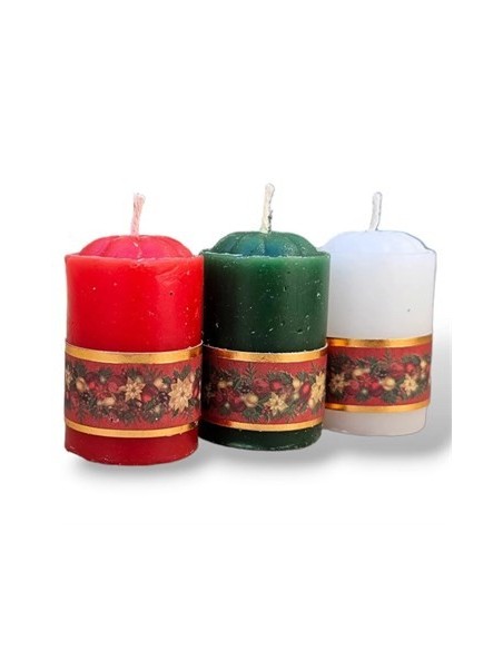 Veloncito 5 5x3 5cm C/sticker Navideno Rojo/verde/bco Ilum01 (b12)