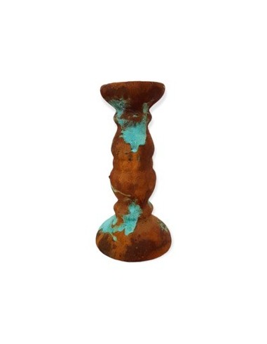 Candelabro 25cm Madera Vintage Am01