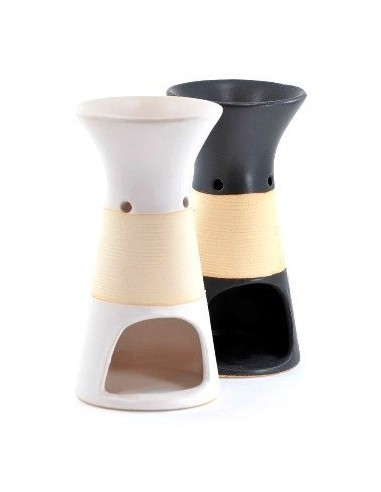 Hornito 16cm Blanco Rayas Cobre 912k Ilum01