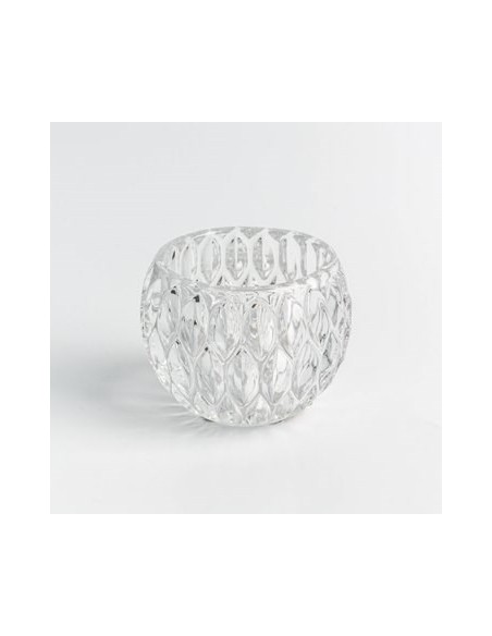 Candelabro 8cm Vidrio Labrado D4164 Dec01