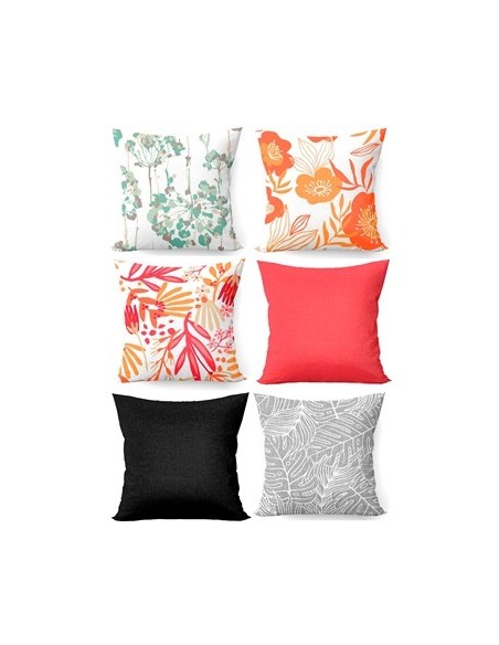 Funda Almohadon 40x40cm Estampado-liso Surt  Gabardina 60011111 Eco02 -m-