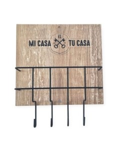 Porta Llaves X4 C-porta Papeles Madera R-01 Sir01