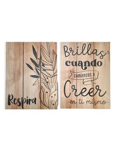 Cuadro 20x25 Wall Art Natural C-frases 8850-8855 Decozu -m-