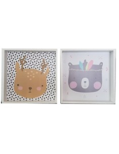 Cuadro 30x30cm C-cajon Infantil Surt  Nat01 -b1-