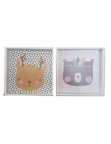 Cuadro 30x30cm C-cajon Infantil Surt  Nat01 -b1-