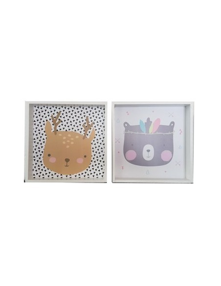 Cuadro 30x30cm C-cajon Infantil Surt  Nat01 -b1-