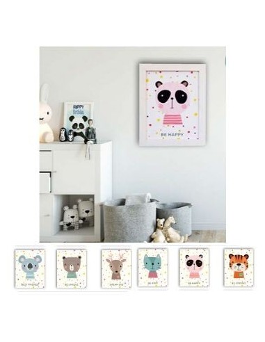 Cuadro 20x25 Infantil Plano Blanco-natural 7040-7042 Decozu