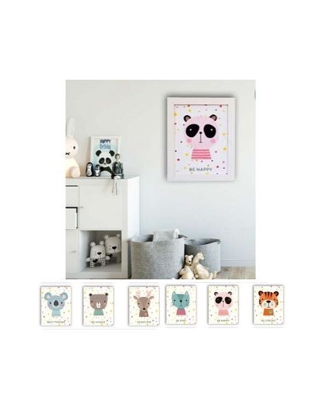 Cuadro 20x25 Infantil Plano Blanco-natural 7040-7042 Decozu