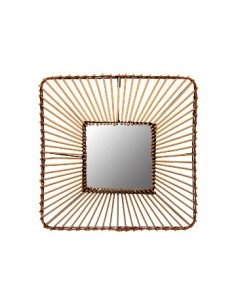 Espejo 45x45 Rattan P-colgar Ep2012 Vgo01 -m- -m-