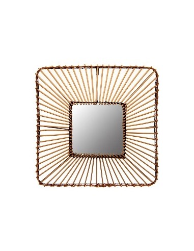 Espejo 45x45 Rattan P-colgar Ep2012 Vgo01 -m- -m-