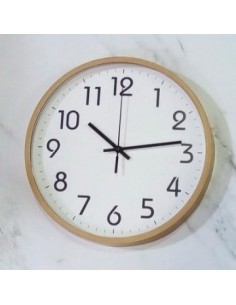 Reloj Pared 29cm Red  Fondo Bco Simil Mad 301841 Pcu01000301841005