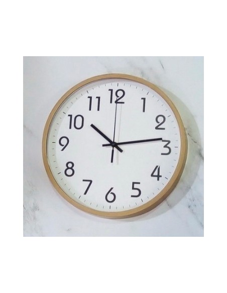 Reloj Pared 29cm Red  Fondo Bco Simil Mad 301841 Pcu01000301841005