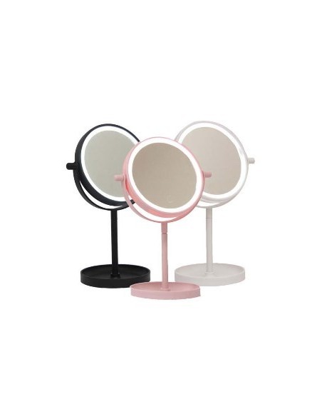 Espejo Red  C-luz Led Y Pie A Pila Ep16710 Vgo01 -m-