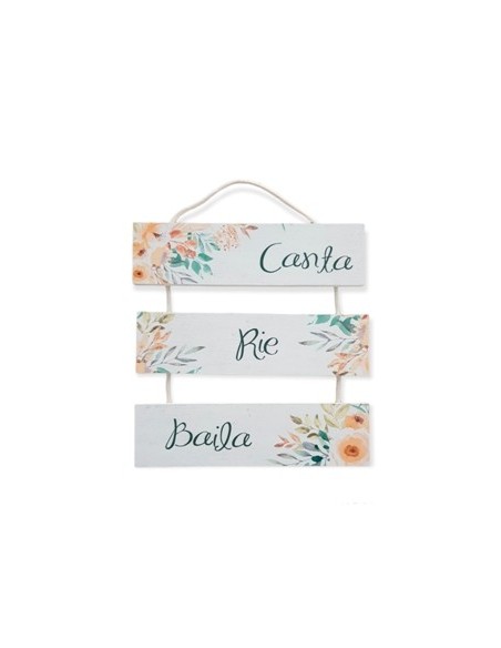 Colgante Madera X3 Frases 2620 Decozu -m-