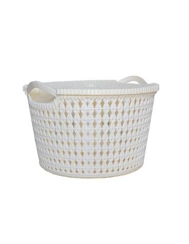 Canasta Plast Red 23x15cm Calada 19223  19952 Col01