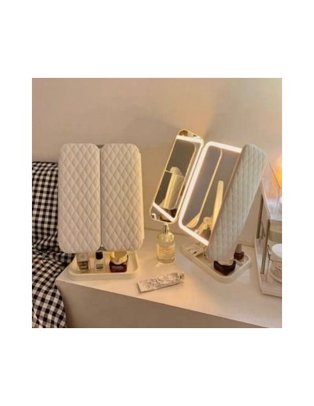 Espejo Led 3 Paneles Usb Caja 4946459e Bar02