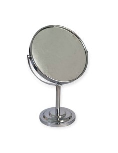 Espejo Doble Faz C-pie Red 15cm  Cromado Yy2895 1344n Rod02