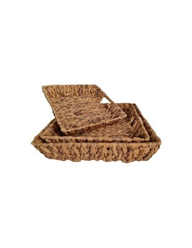 Bandeja 32cm Cuad  Trenzada Fibra P0076 Dec01