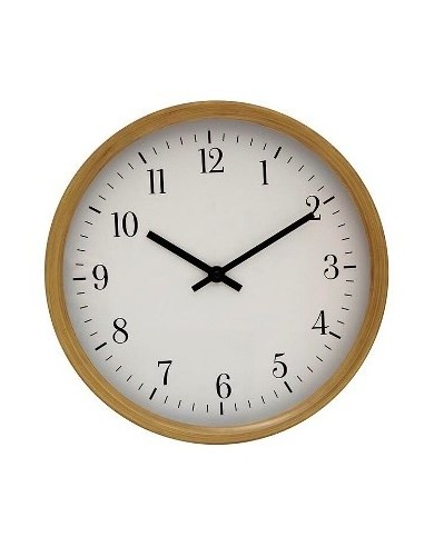 Reloj De Pared 30cm Simil Madera Rl30207 Vgo01