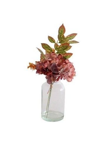 Florero Vidrio C/flores Mcc7070 Vgo01