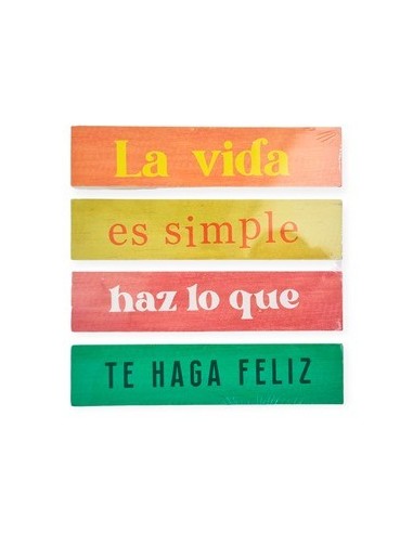 Cuadro 20x20 Art Pallet C-frases 3020 Decozu -m-