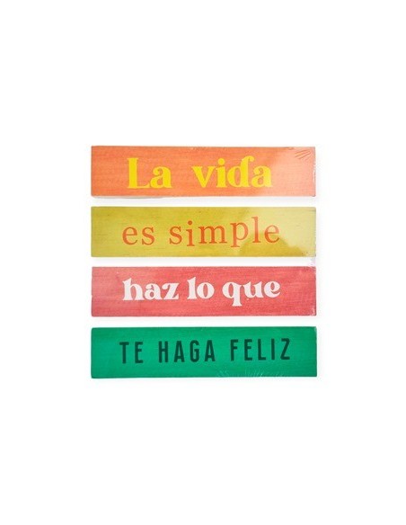 Cuadro 20x20 Art Pallet C-frases 3020 Decozu -m-