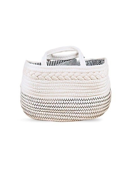 Cesto Algodon 38x20x16cm C-divisorios Desmontables 50607 Sf01