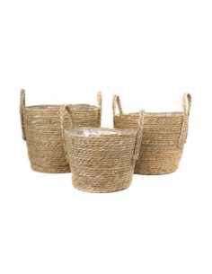 Canasto 27x18cm Mimbre C-manija Nat Fn6 Gal01