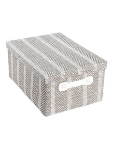Caja Plegable 25x15x9 5cm Forrada En Tela C-tapa Rennes Top Woo01