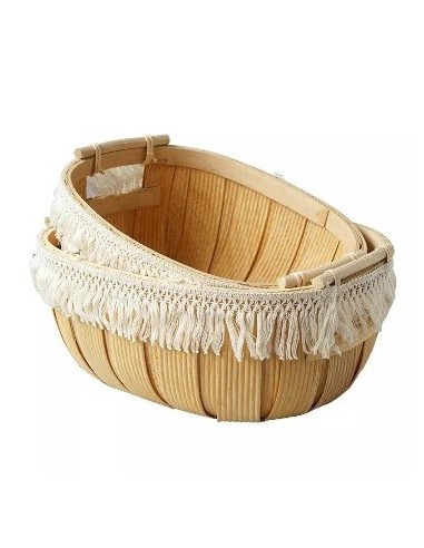 Cesto De Madera  31*25*14cm Xiamen Woo01