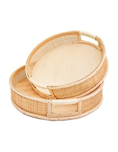 Bandeja 26cm Redonda Ratan Francesca 20338 Woo01